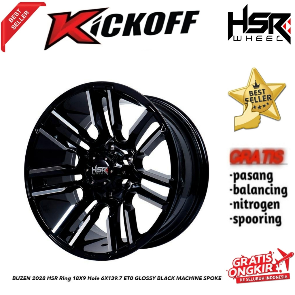 VELG OFFROAD RING 18 HSR BUZEN HOLE 6X1397 UNTUK PAJERO FORTUNER DLL