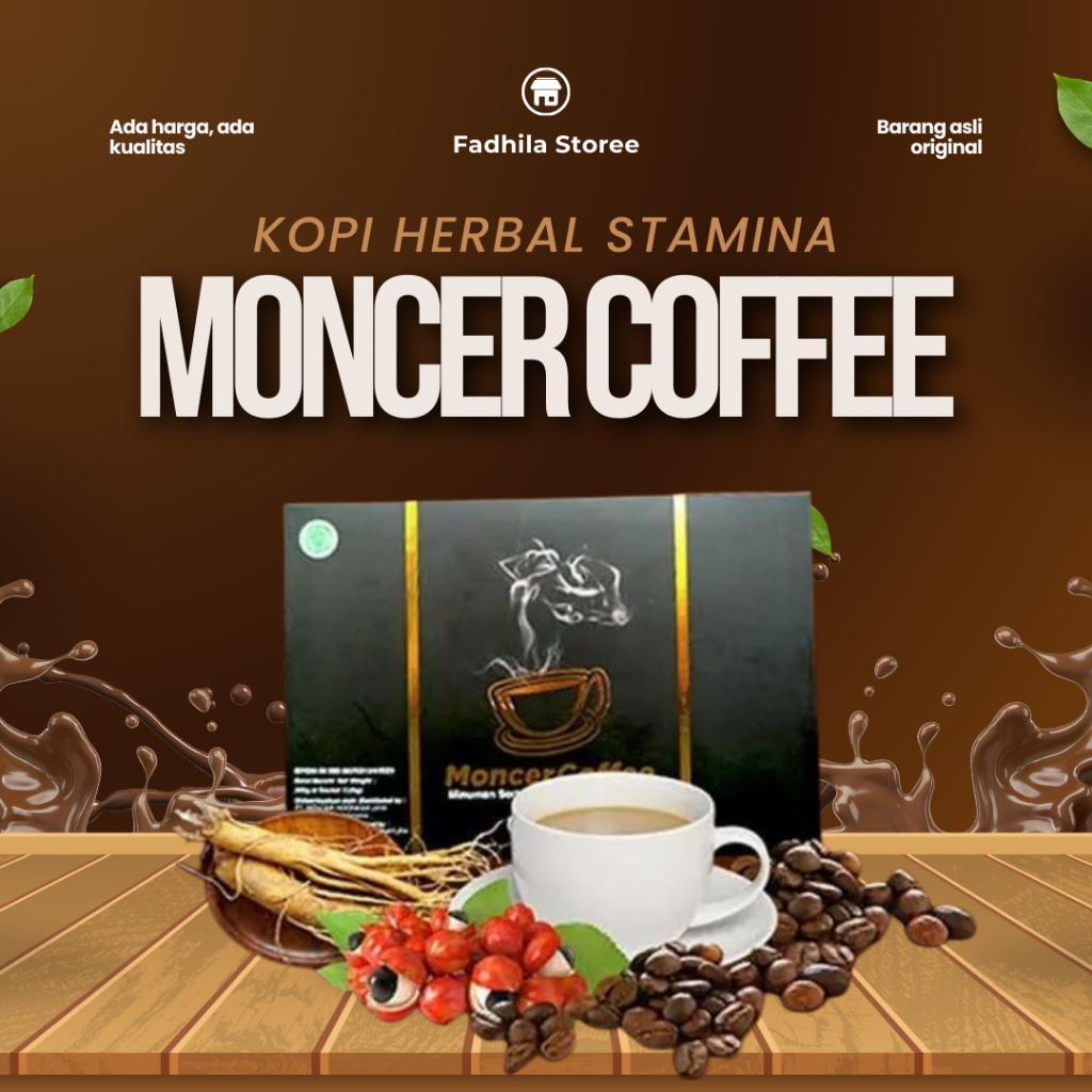 

Monceer Coffee Original l Kopi Herbal Pria Dewasa l Halal BPOM | Aman Dikonsumsi Tidak Membuat Jantung Berdebar