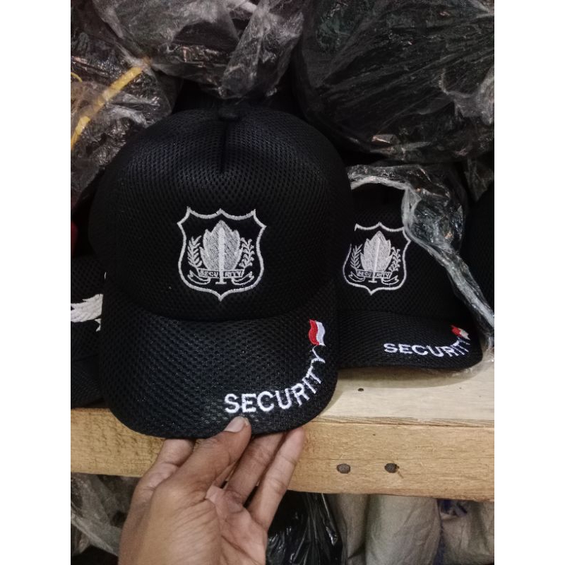 Topi security putih//Topi security termurah