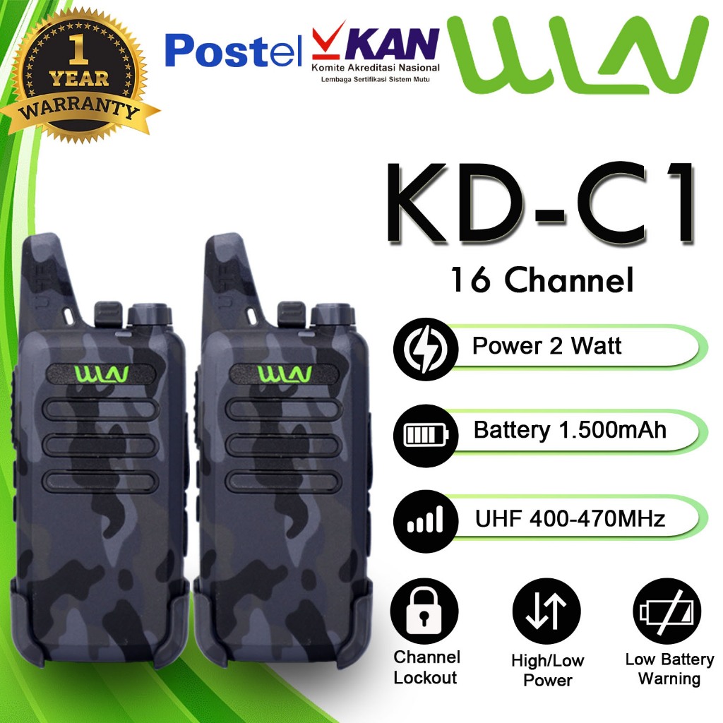 HT WLN KD-C1 VARIASI LORENG - ISI 2 PCS