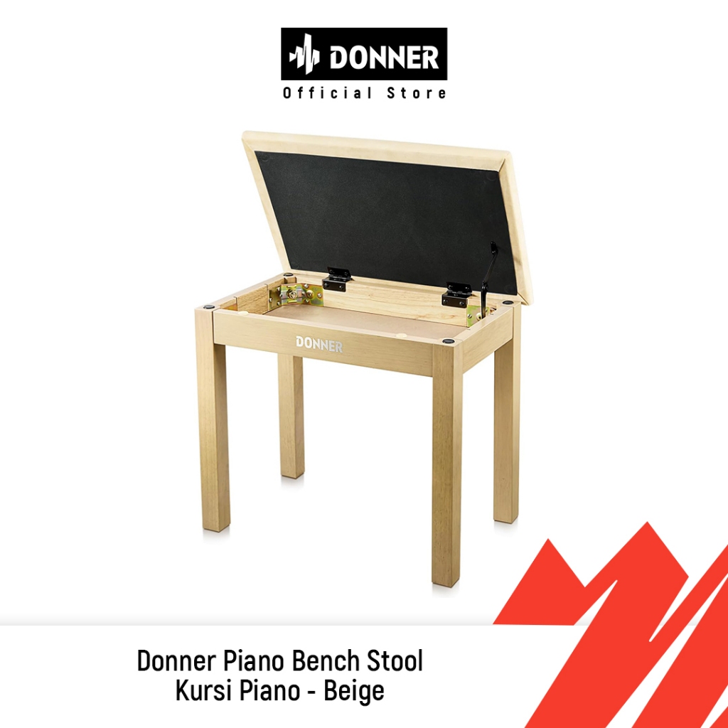 Donner Piano Bench Stool | Kursi Piano - Beige