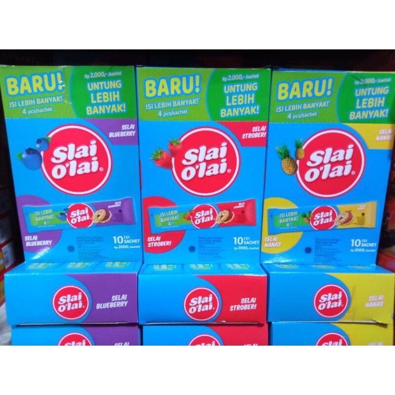 

Slai Olai Aneka Rasa Isi 10 Sachet x 32 Gr