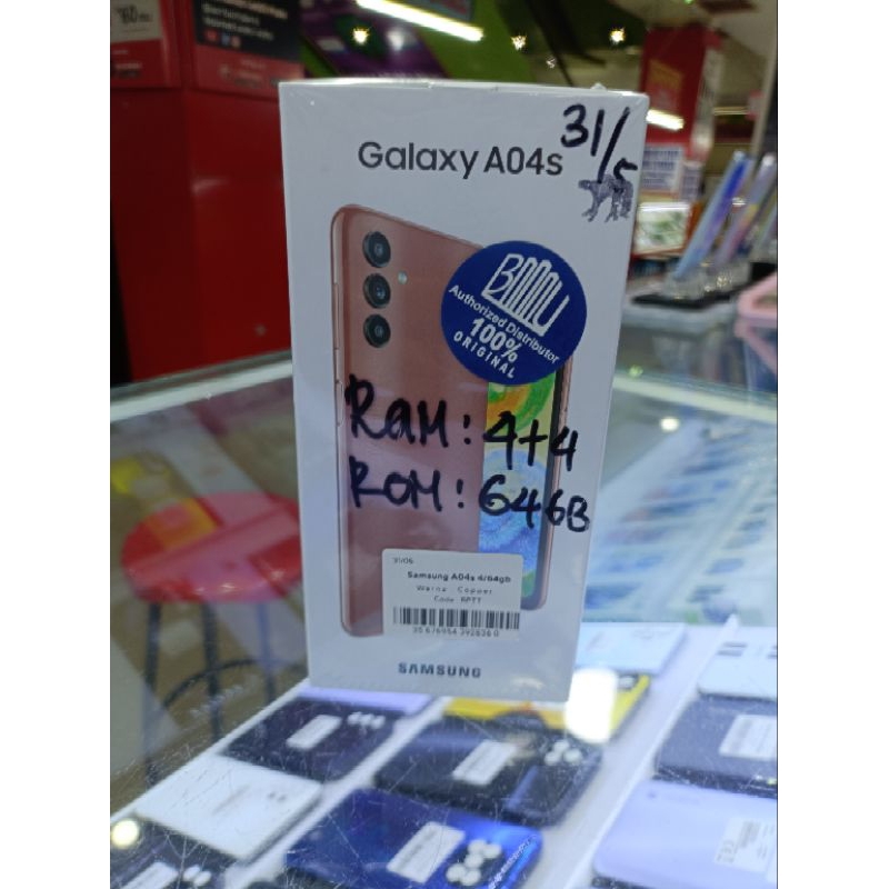 SAMSUNG A04S RAM 4/64 BARU GARANSI RESMI