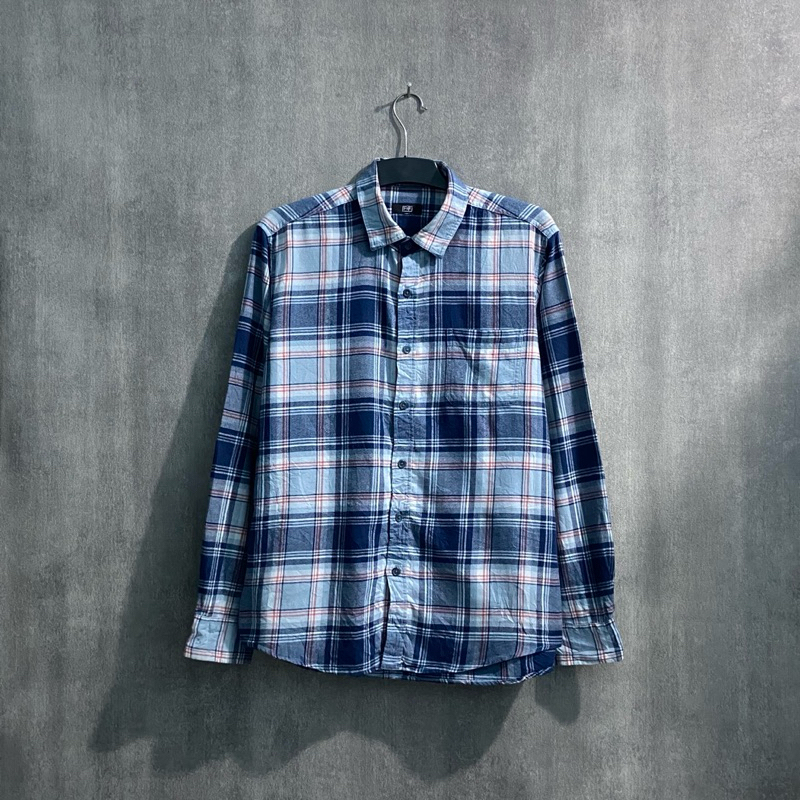 Flannel Shirt F2F / Kemeja Lengan Panjang Pria / Size L