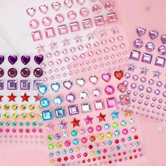 

SEGERA BELI Stiker bintang kristal DIYstiker kristal berlian 3Dstiker kartun