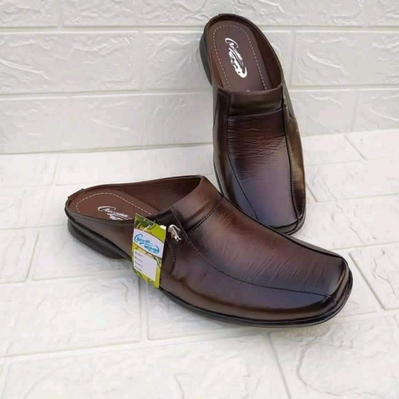 Sandal Sepatu Bustong Pria Kulit Sapi sandal tutong kulit terlaris sepatu sandal bustong pria termur