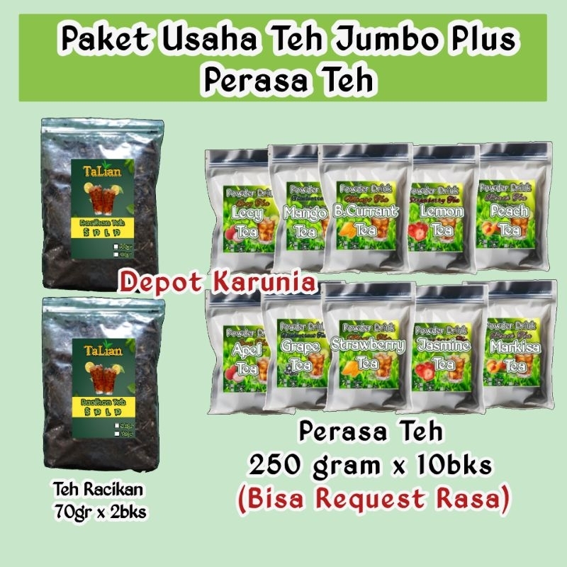 

Paket Usaha Jualan Es Teh Jumbo Serbuk Perasa Es Teh Untuk Usaha Jualan Minuman