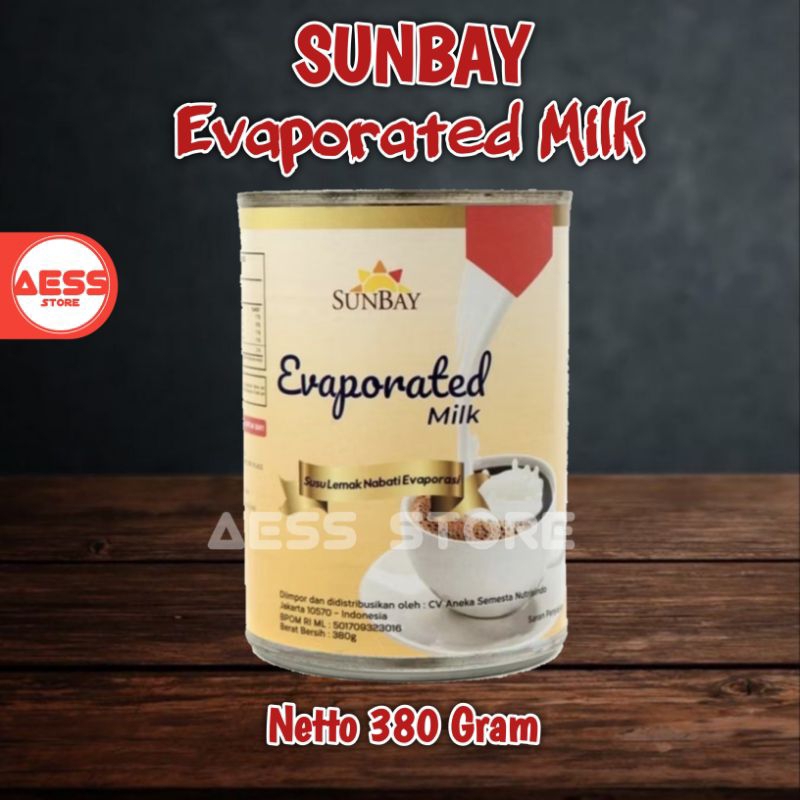 

Sunbay Evaporated Milk / Susu Evaporasi 380 gram