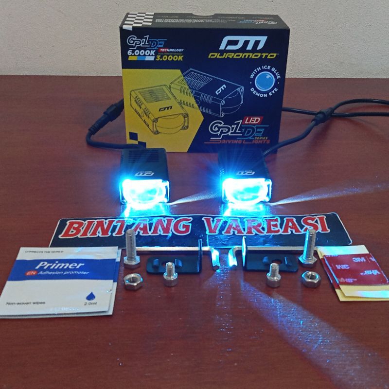 DUROMOTO GP1 DEMON EYE ICE BLUE MINI LASER SUPER SLIM