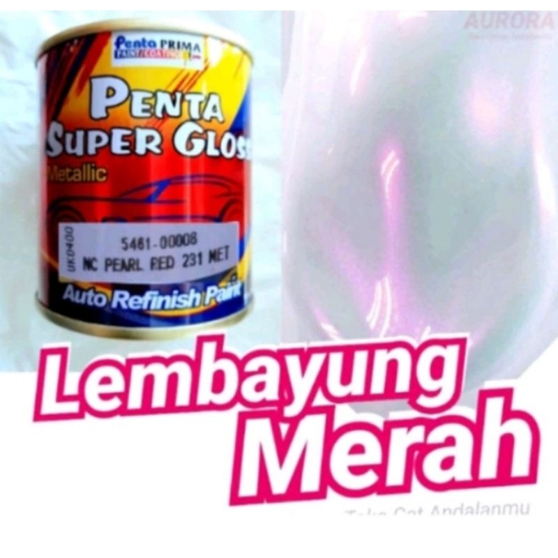 Cat Lembayung Merah Penta Super Gloss 5461-00008 Mutiara Merah