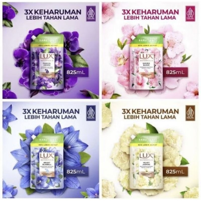 Lux Sabun Mandi Cair 825 ml / Sabun Mandi Lux Cair 800 ml / Lux Cair Sabun Mandi