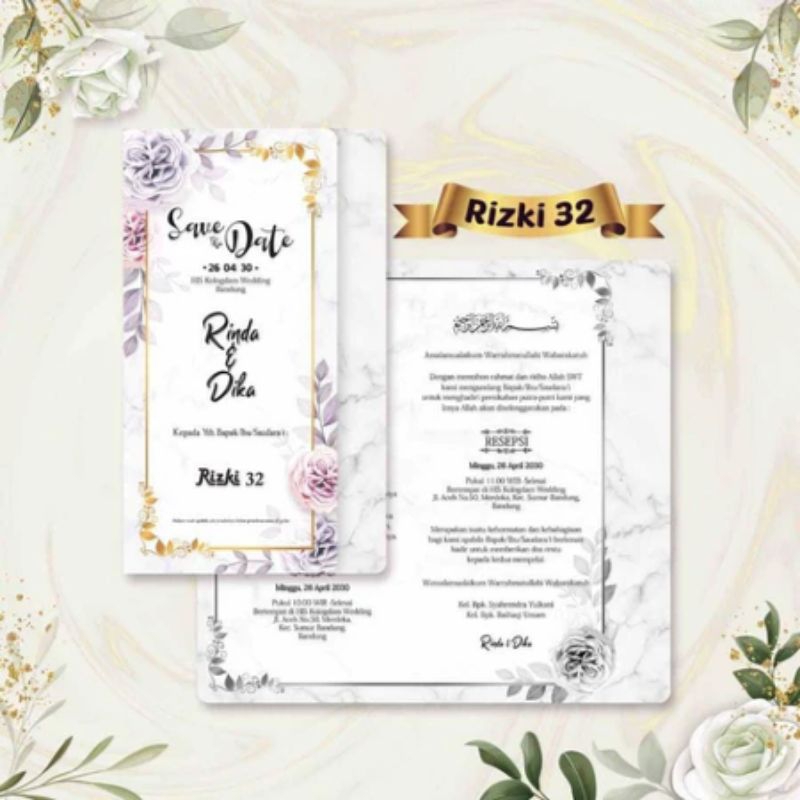 Cetak Undangan Rizki 32 COD