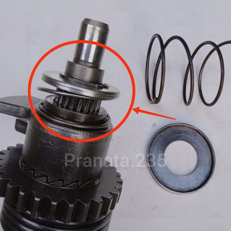 ORIGINAL Spring Seat Ratchet Ring Per Gigi Pinion As Kick Starter Honda GL Pro Max GL 100 CDI Neotec