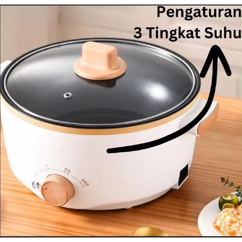 Panci Listrik Jumbo Multifungsi Ukuran 3L