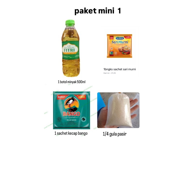 

paket mini sembako murah dan terlaris