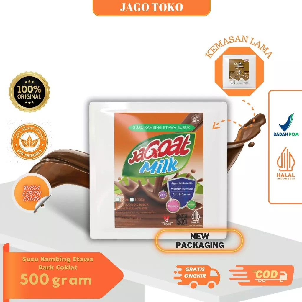 

Susu kambing etawa Coklat JagoatMilk 500gram