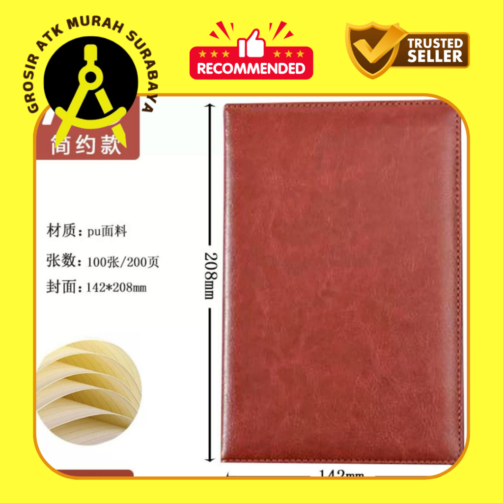 

Buku Agenda Notebook Buku Catatan Bahan Kulit Premium Leather NPK A5