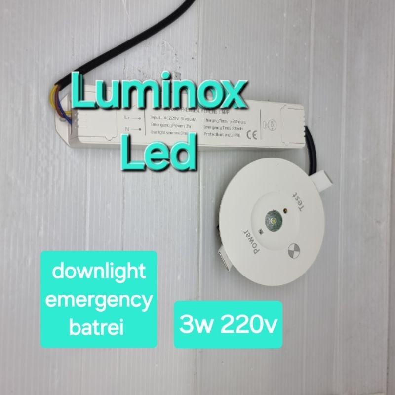 downlight nicad batrei led 3w 3watt / emergency ceiling lamp ufo 3w 3 watt 3watt inbow 220volt