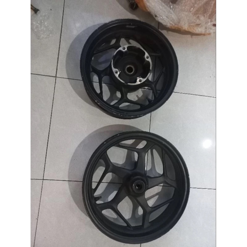 velg pelek pelg roda depan belakang honda pcx 160 asli orignal ori