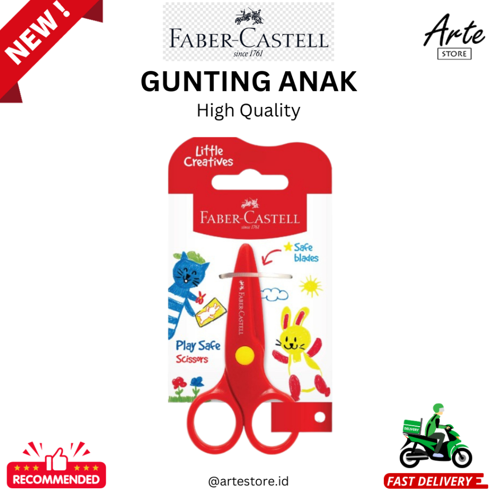 

Gunting Anak - Faber Castell Kids Ergonomic Scissor