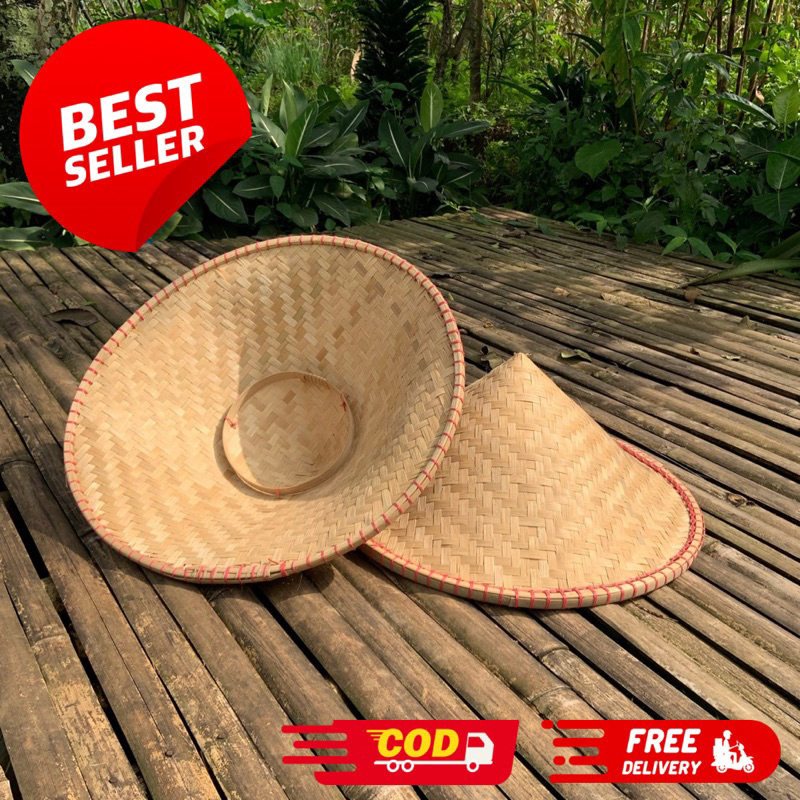 Topi Caping / Topi Petani / Cetok / Topi Mancing / Caping Bambu / Dudukuy(Topi Petani)