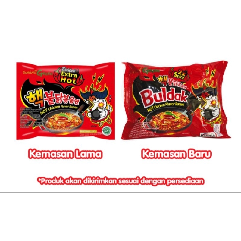 

SAMYANG Mie Instan Hot Chicken Ramen Buldak Extra Hot 140 gram extra pedas