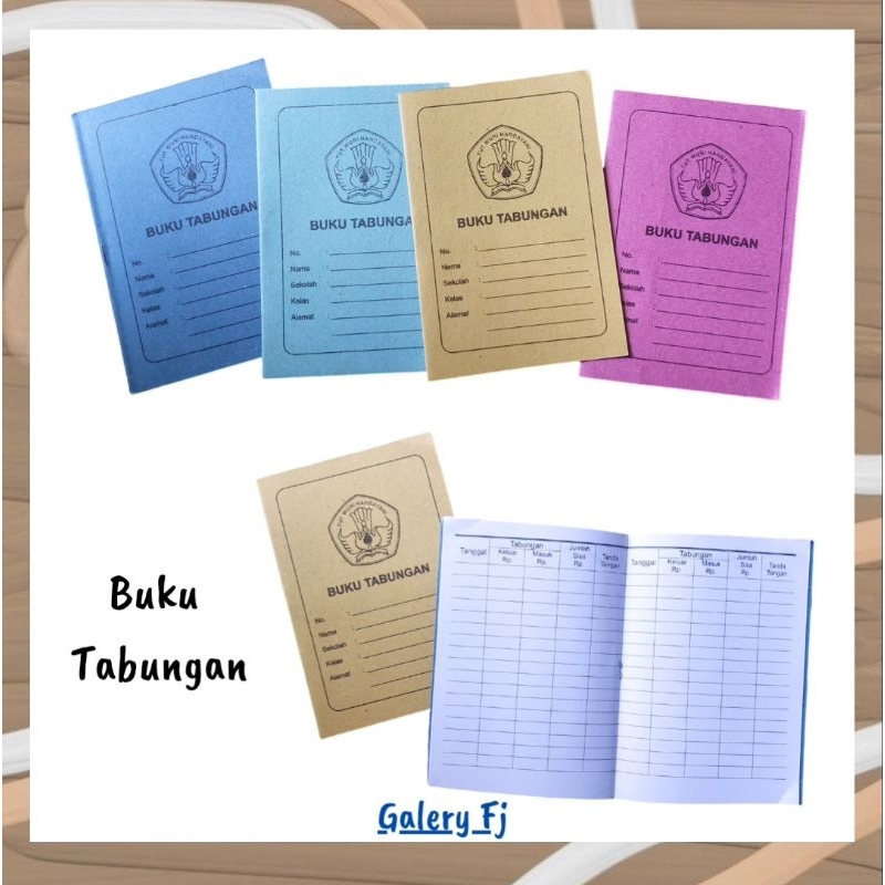 

BUKU TABUNGAN MURAH/BUKU TABUNGAN ANAK SEKOLAH SATUAN (1 biji)