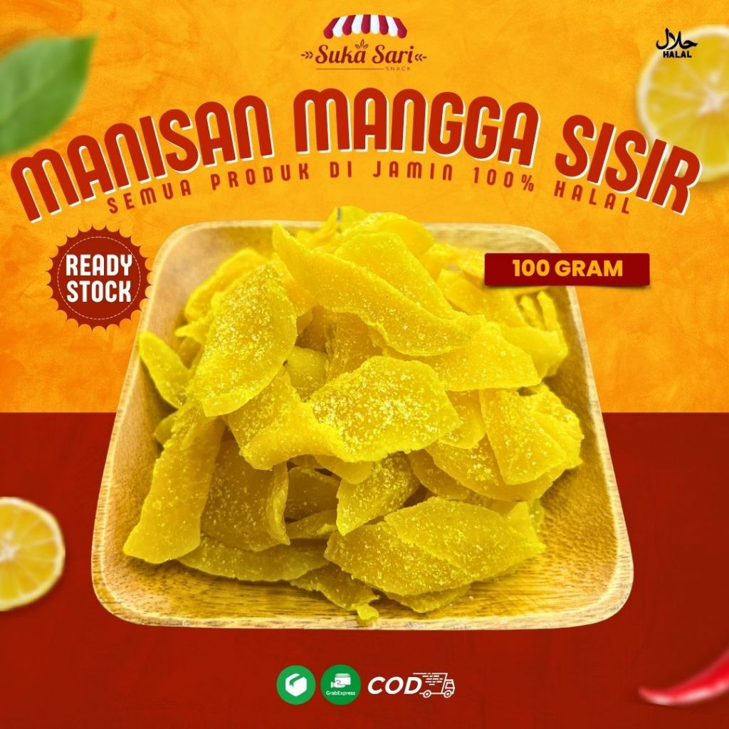 

Manisan Mangga | Manisan Buah 100 Gram | Manisan Mangga Basah | Manisan Lobi-lobi | Sukasari Snack