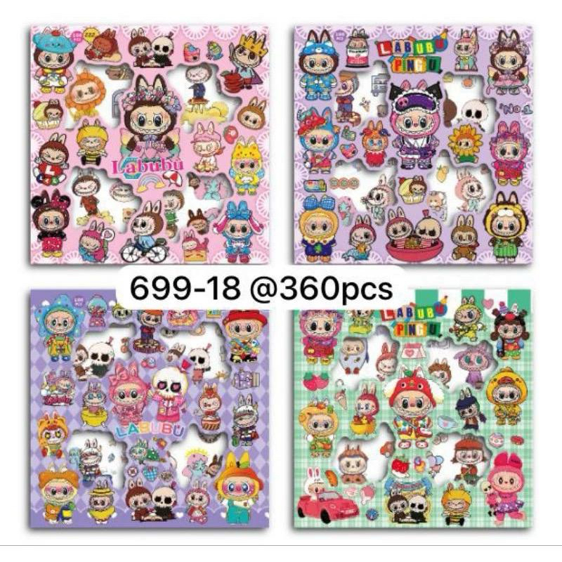 

STIKER LABUBU STICKER LABUBU KUROMI CAPYBARA STIKER MOMO LABUBU viral 1 box isi 100pcs mix random