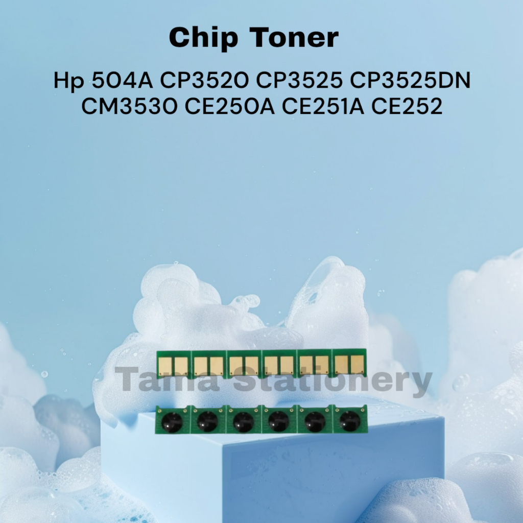 Chip Toner 504A CP3520 CP3525 CP2535DN CP2535N CP3525X CM3530 CM3530FS  CE250A CE251A CE252A CE253A 