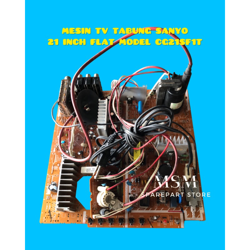MESIN TV TABUNG SANYO 21 INCH FLAT MODEL CG21SF1T