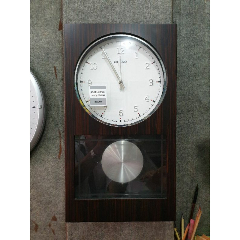 Jam Dinding SEIKO NOS original Japan 2 pilihan nada melodi dengan gong