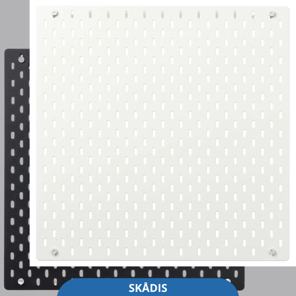 

Papan berlubang, hitam/Putih. untuk kantor rumah Anda, 56x56 cm
