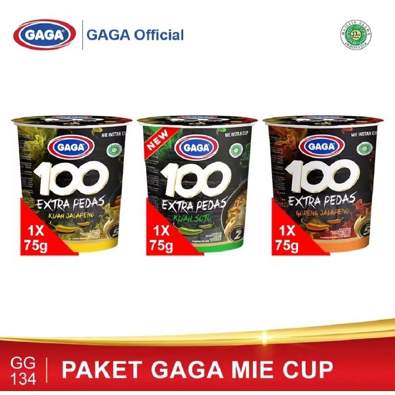 

GAGA 100 CUP EXTRA PEDAS ALL VARIANT 75G