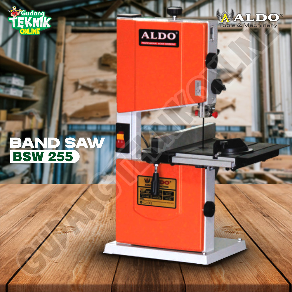 Mesin Potong Kayu BSW255 ALDO 10" / Mesin Band Saw 10 inch Bandsaw Gergaji Kayu 10inch BSW-255 BSW 2