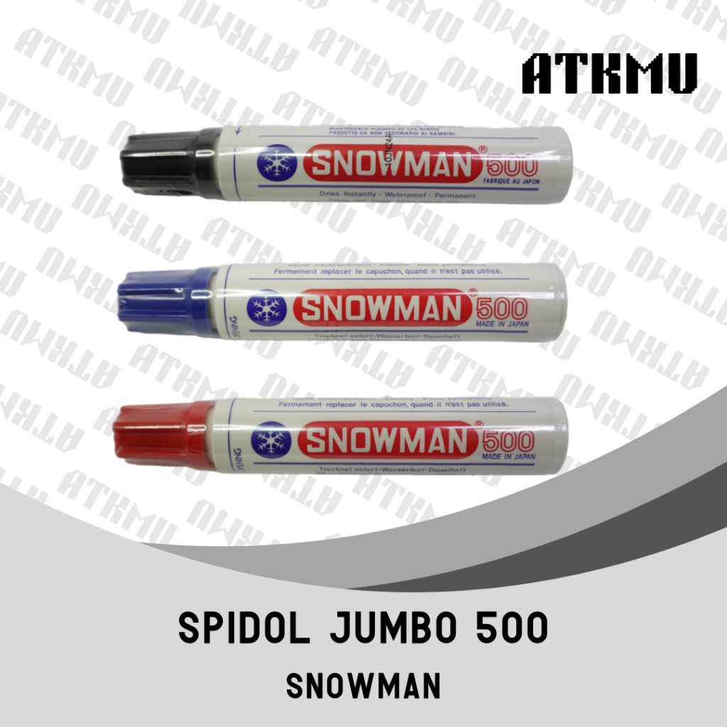 

Spidol Papan Tulis Jumbo Permanent Marker SNOWMAN J-500