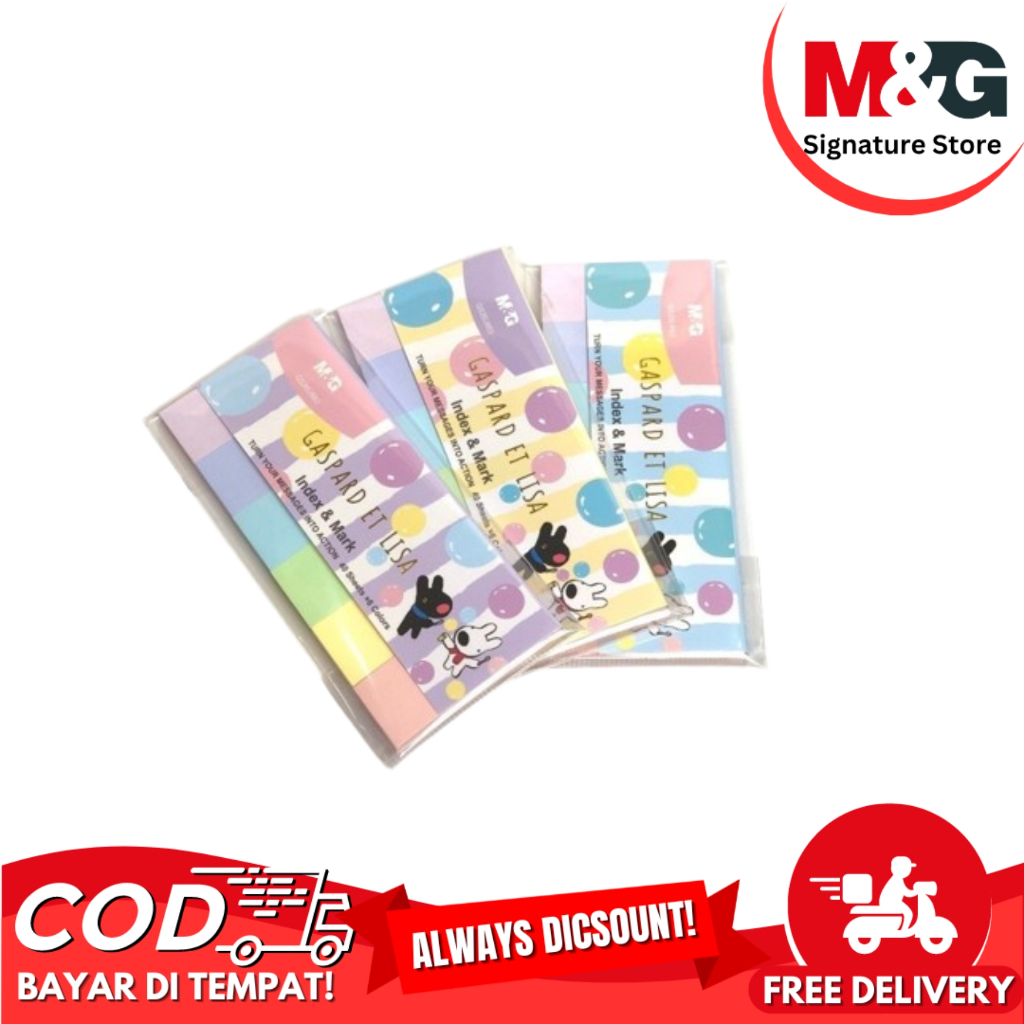 

Pembatas Kertas Index & Mark M&G 6 Colors Gaspard Et Lisa Pastel #QS26U693 M&G Pastel 6 Warna