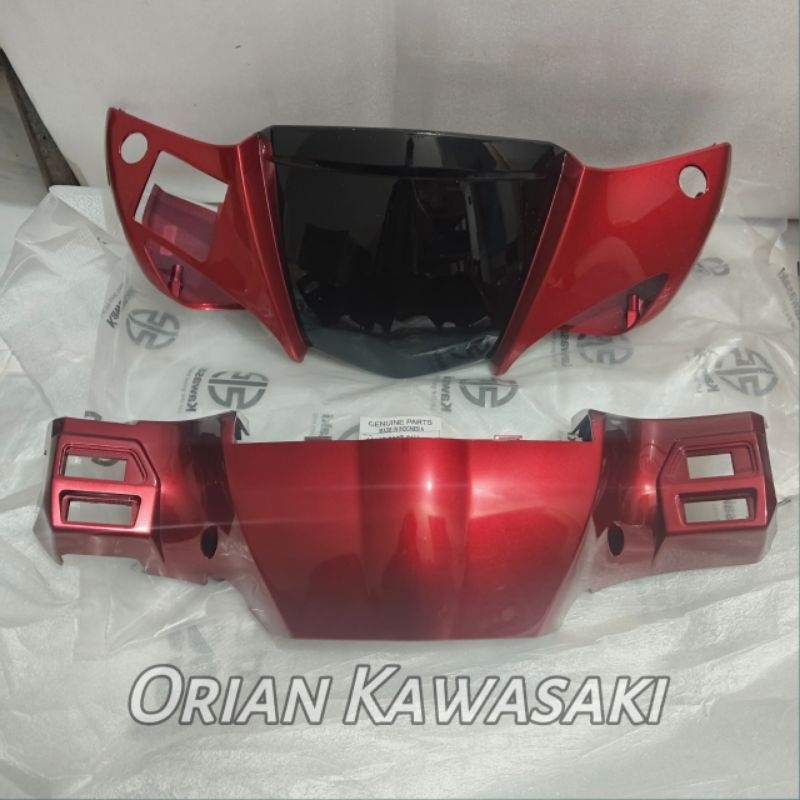 Batok depan-belakang zx 130 merah-hitam