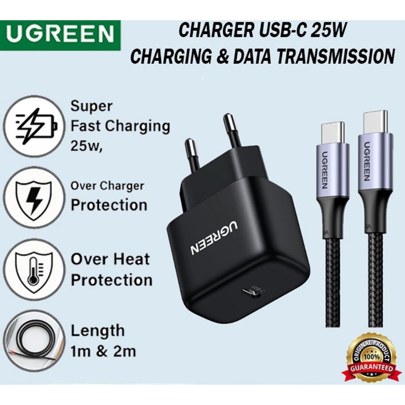 CHARGER UGREEN TYPE C TO TYPE C 20W