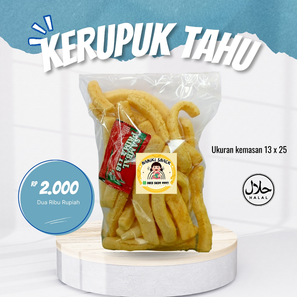 

KERUPUK TAHU PANJANG/STIK TAHU KEMASAN EKONOMIS