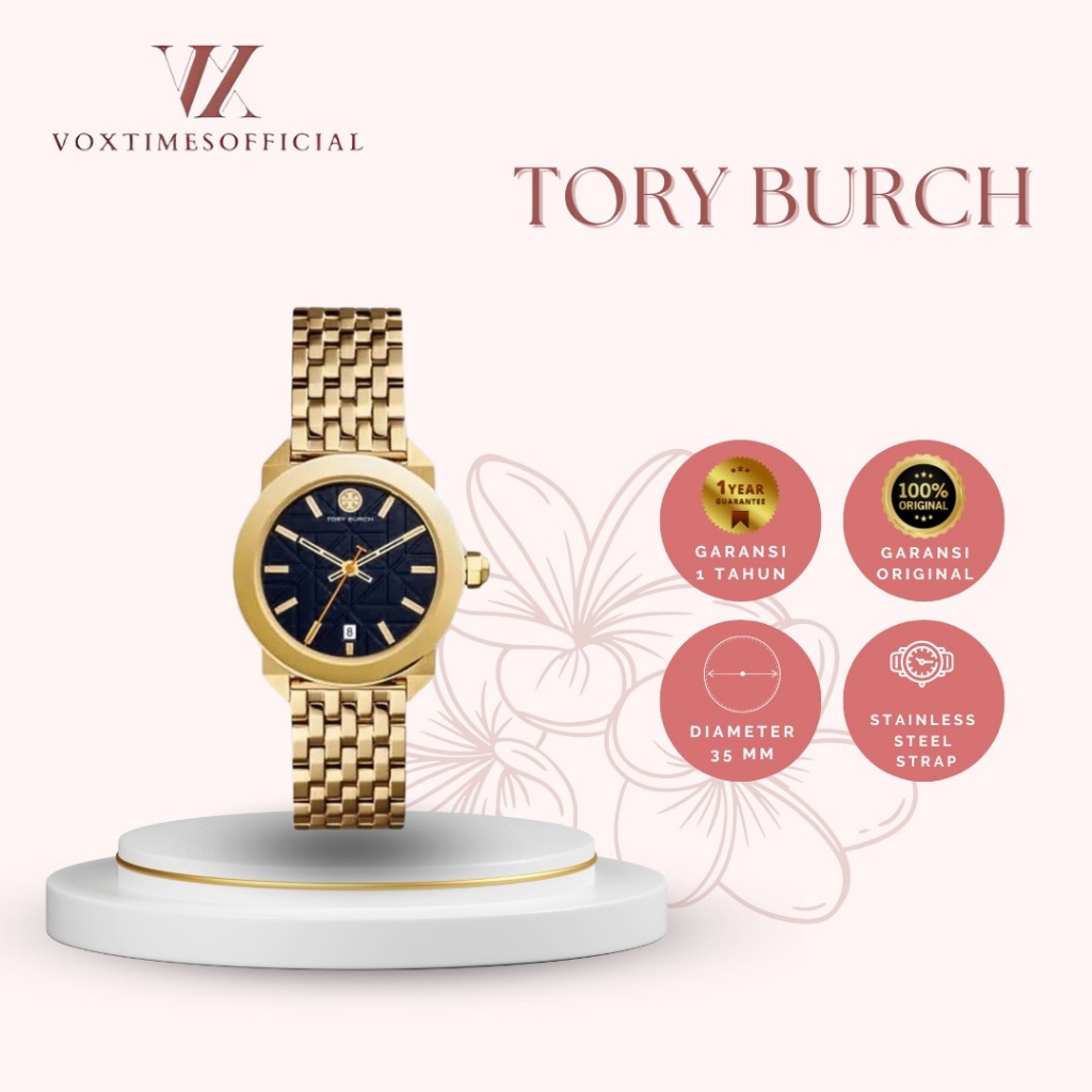 VOXTIMES -- Jam Tangan Wanita TORY BURCH Type TBW 8002 Original Garansi 1 tahun