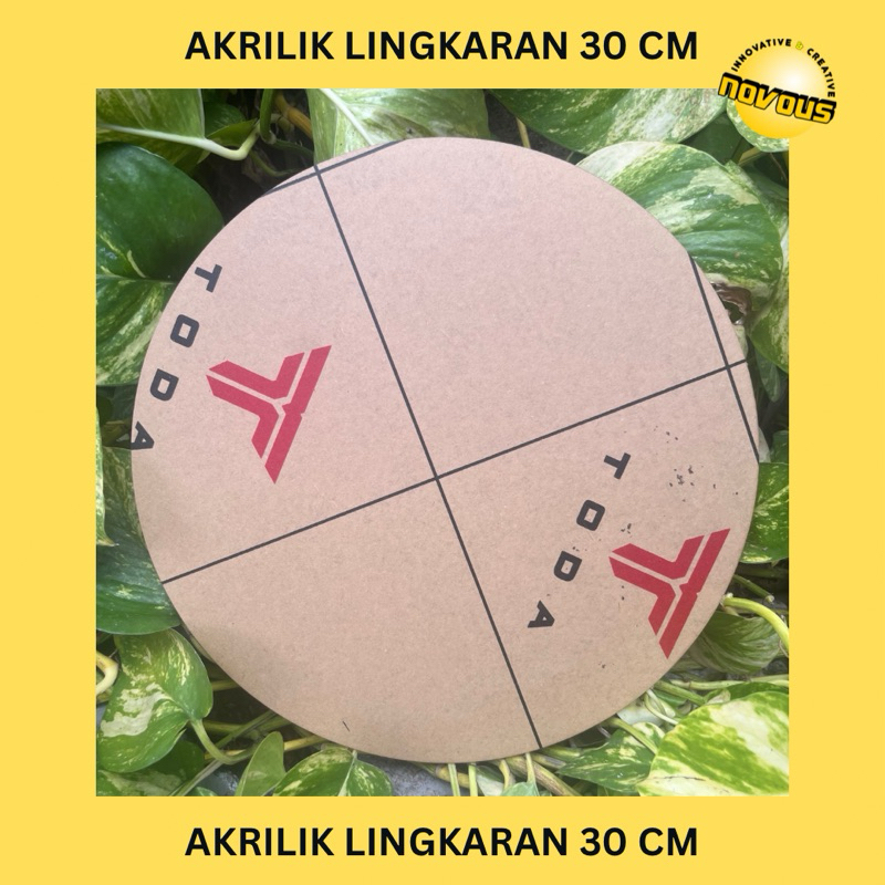Akrilik Bening Lingkaran Bulat Diameter 30 cm MURAH