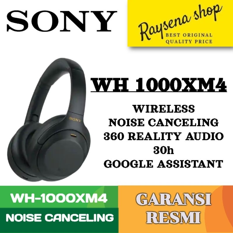 0SONY Original Headphone Sony WH-1000XM4 / WH1000XM4 / WH 1000XM4 / 1000X Wireless Noise Cancelling 