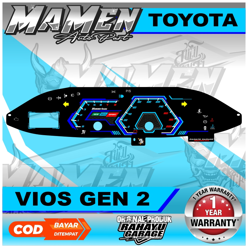 PAPAN SPEEDOMETER CUSTOM TOYOTA VIOS GEN 2