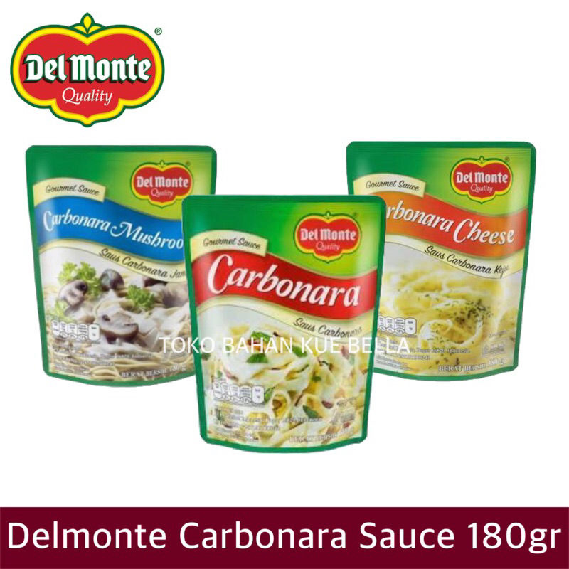 

Delmonte CARBONARA 180gr (POUCH) Saus Pasta Spaghetti