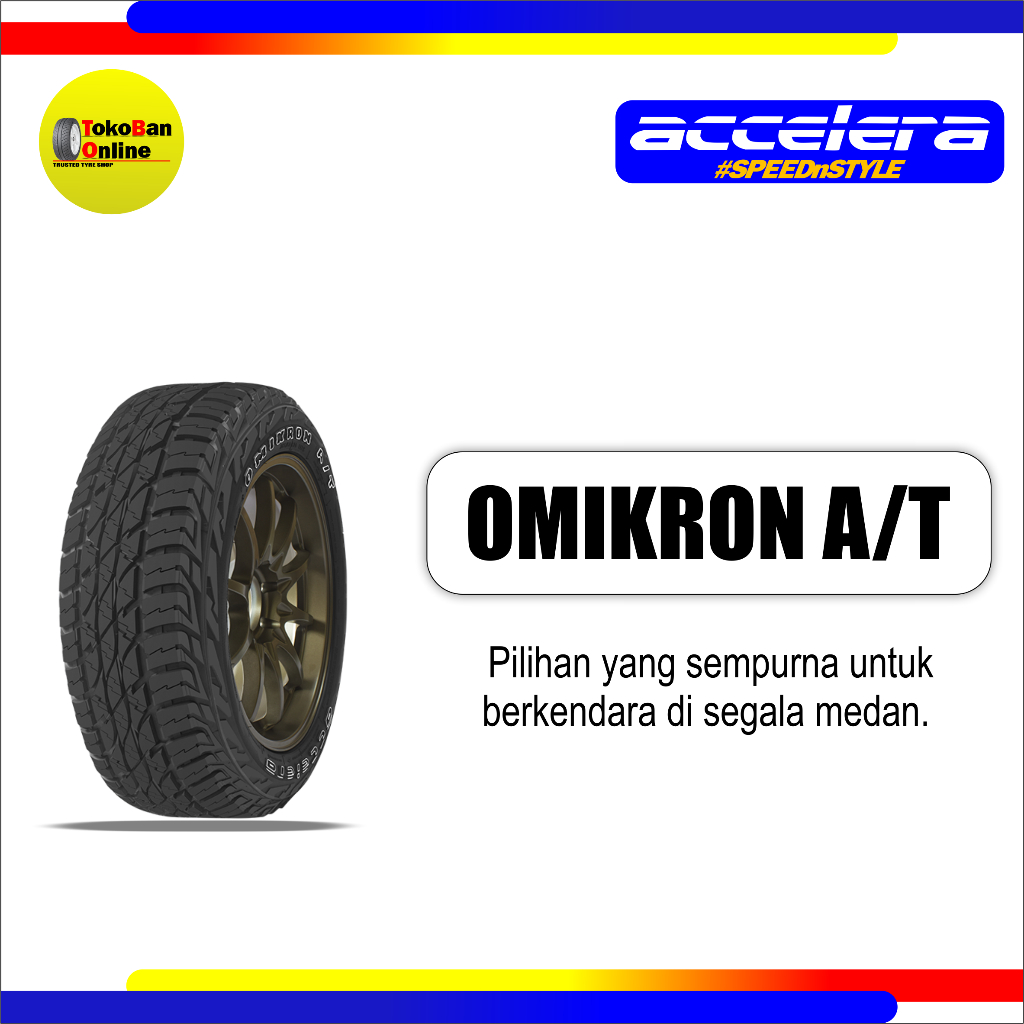 ban accelera 265/65 R17 26565R17 26565 R17 265/65R17 265/65/17 R17 R 17 omikron A/T AT pajero fortun