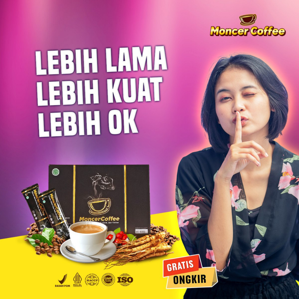 

New Formula KOPI MONCEeR Coffee Original | Kopi Herbal Pria Dewasa | Aman Dikonsumsi Sudah Halal