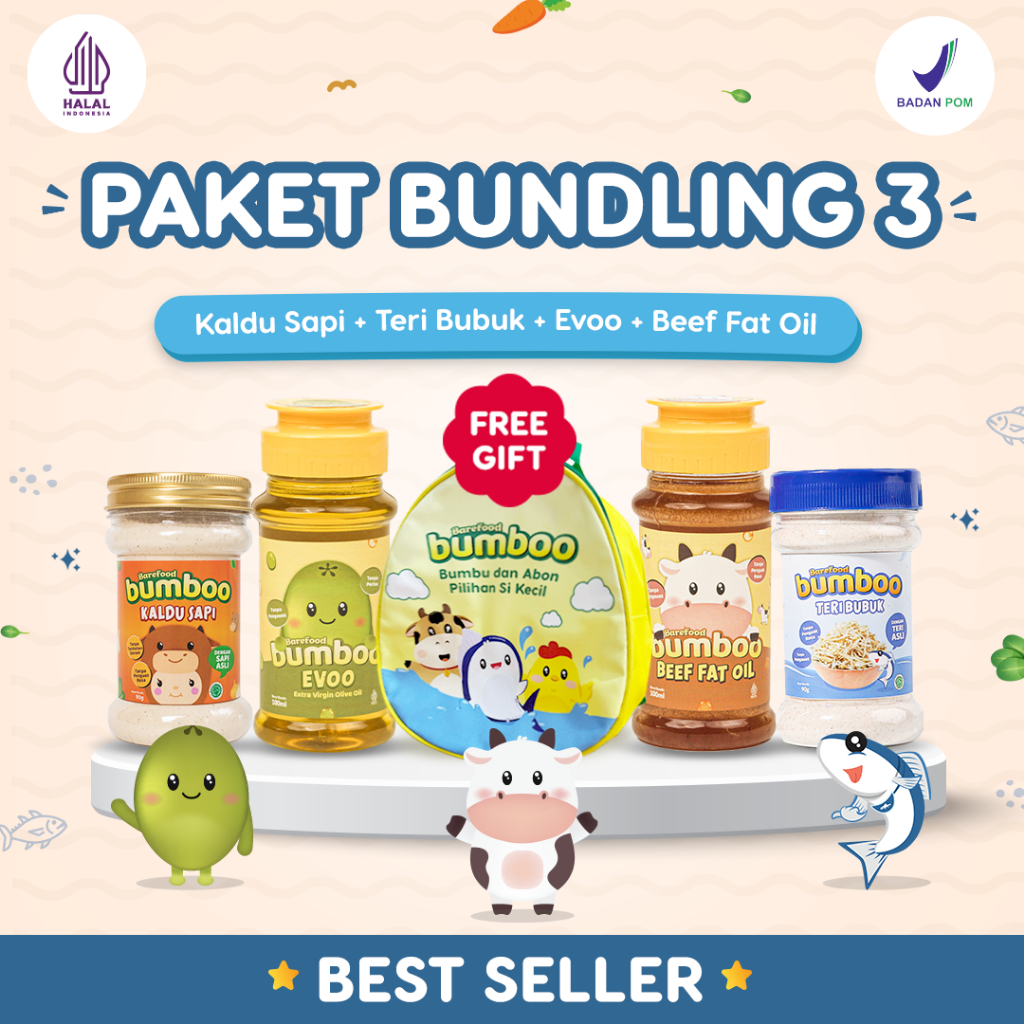 

Paket Bundling Bumboo Seasonings & Oils - 3 [Free Tas Lucu]