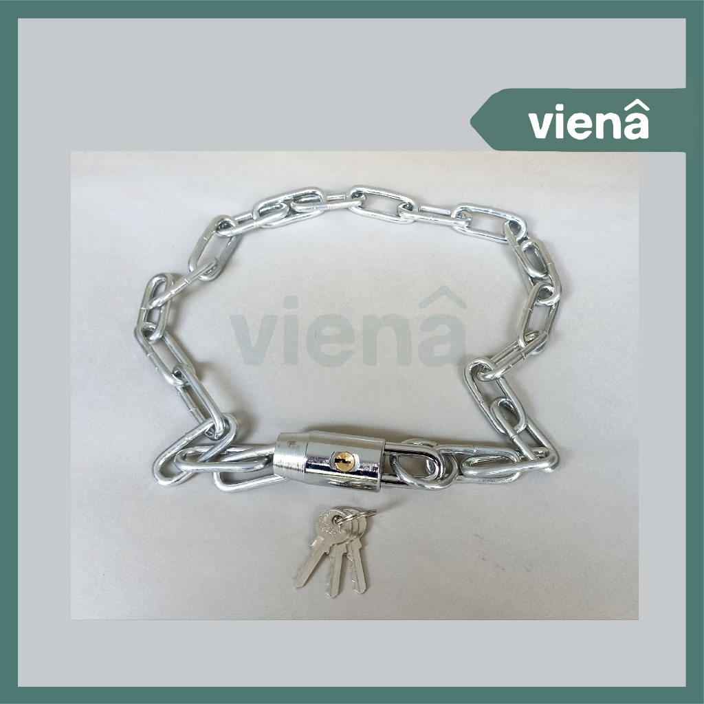 [ VIENA ] Gembok Rantai Sepeda Motor Gembok Pagar 60cm Dan 90cm