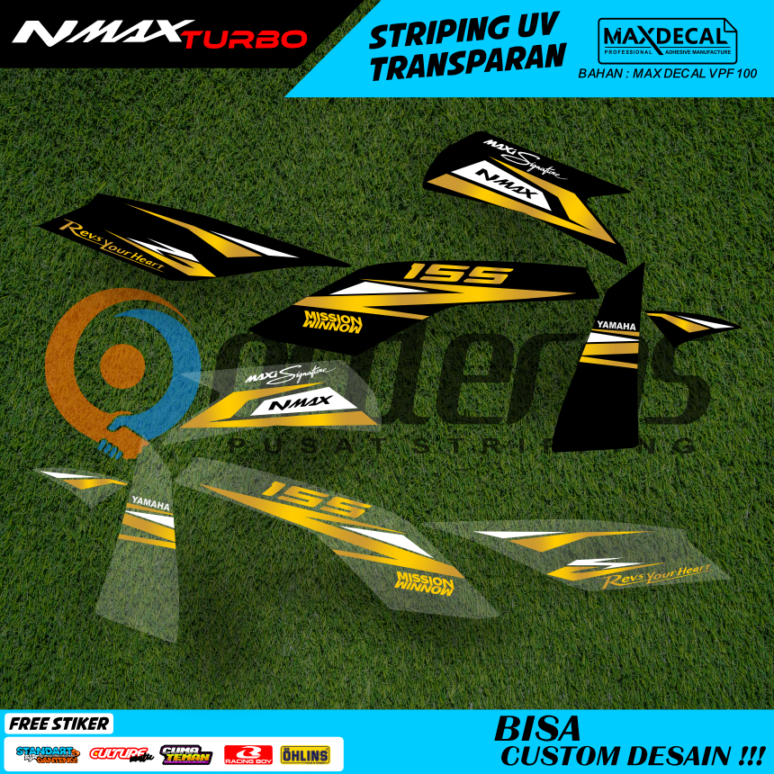 striping nmax turbo new thailand transparan old modifikasi motif api minimalis racing stiker nmax 08